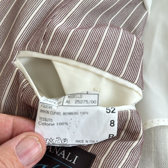 Canali cotton Italian jacket. - Picture 6 of 7